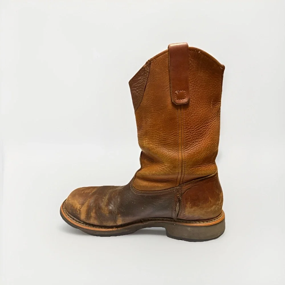 Thorogood American Heritage 814-4208 Tobacco Leather‎ Boots. REPAIR NEEDED